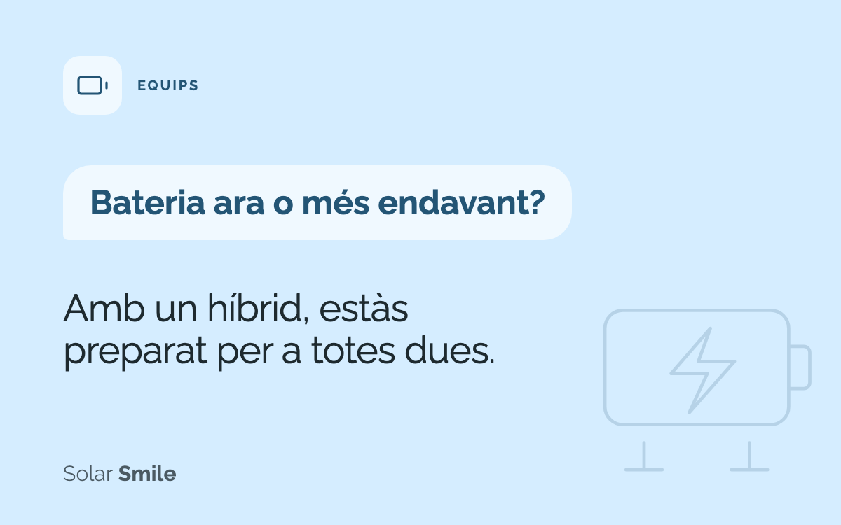 Bateria ara o més endavant? Amb un híbrid, estàs preparat per a totes dues.